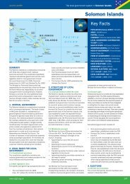 Solomon Islands - Commonwealth Local Government Forum