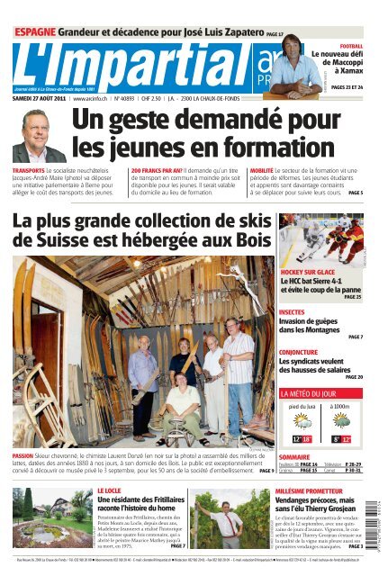 La plus grande collection de skis de Suisse est hébergée aux Bois