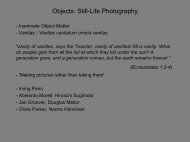 Objects: Still-Life Photography - School of Image Arts