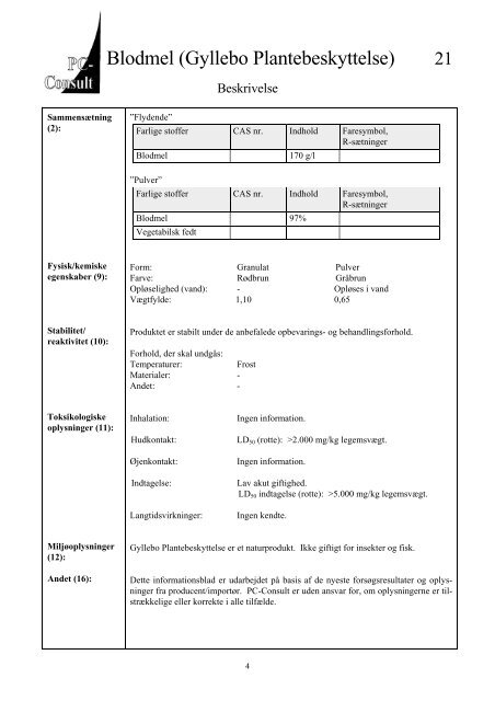 Blodmel (Gyllebo Plantebeskyttelse)