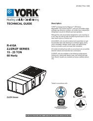 Y-TG, R-410A ZJ/ZR/ZF Series 15-25 ton, 60 Hertz - Usair-eng.com