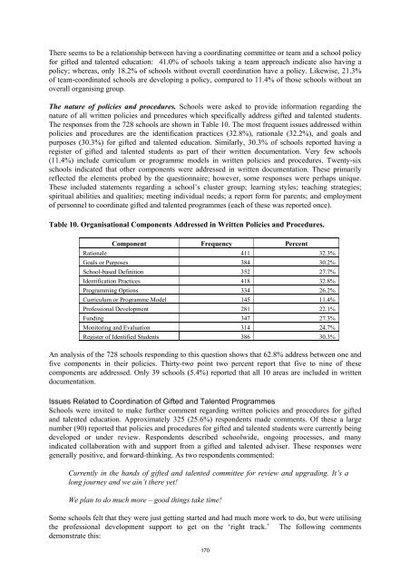 The Extent, Nature and Effectiveness of Planned Approaches in ...