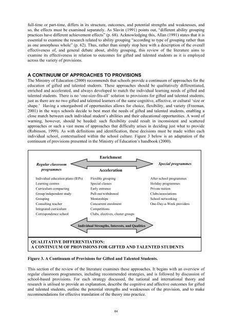 The Extent, Nature and Effectiveness of Planned Approaches in ...