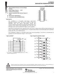 DARLINGTON TRANSISTOR ARRAY - Die Elektronikerseite