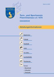 Abteilungsinformationen Turn- und Sportverein Prien ... - TuS Prien