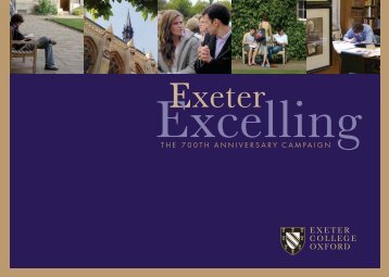 campaign brochure - Exeter College