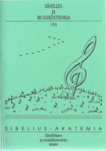 j - Sävellyksen ja musiikinteorian osasto - Sibelius-Akatemia