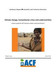 ACF, 2010. Climate change, humanitarian crises and undernutrition ...