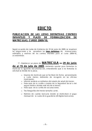 EDICTO