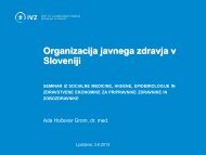 organizacija javnega zdravja v sloveniji - IVZ RS