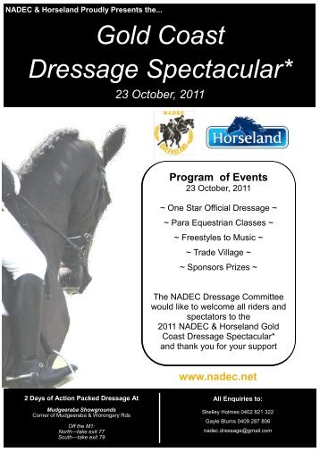 Gold Coast Dressage Spectacular* 23 October, 2011