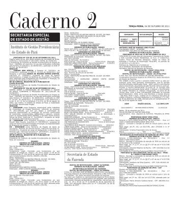 CADERNO 2 1 TERÃƒÂ‡A-FEIRA, 04 DE OUTUBRO DE 2011 Caderno ...