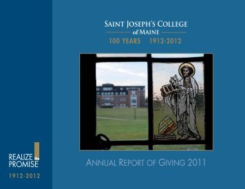 REALIZE the PROMISE ANNUAL REPORT OF GIVING 2011