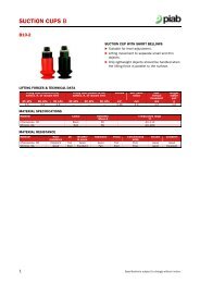 Piab suction cups B10-2 data sheet