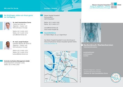 und Minimalinvasive Chirurgie | Narbenbruch Patientenfaltblatt