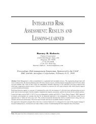 integrated risk assessment - Futron Corporation