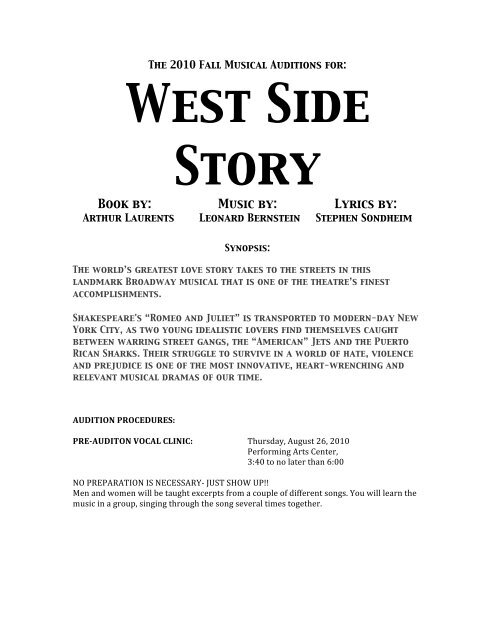 West Side Story - Adlai E. Stevenson High School