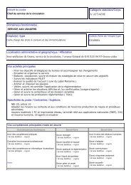 IntitulÃ© du poste - Fonction publique