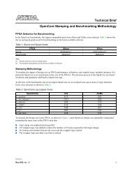 TB 098: OpenCore Stamping and Benchmarking Methodology