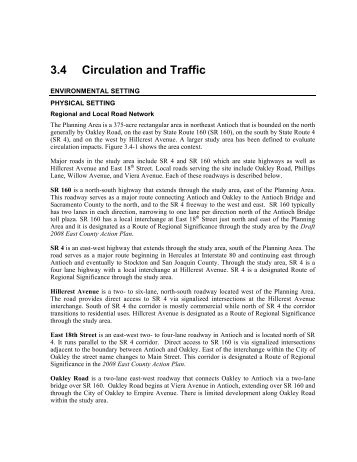 3.4 Circulation and Traffic - City of Antioch