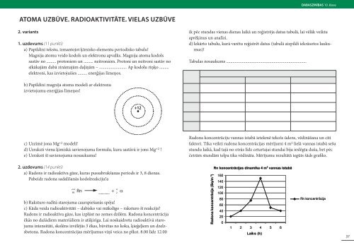 3. ATOMA UZBŪVE. RADIOAKTIVITĀTE. VIELAS UZBŪVE ... - DZM