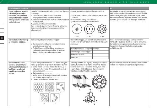 3. ATOMA UZBŪVE. RADIOAKTIVITĀTE. VIELAS UZBŪVE ... - DZM