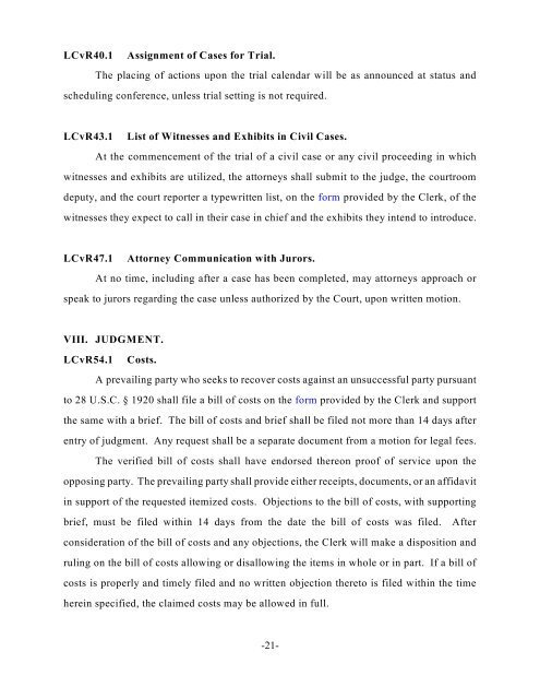 LOCAL COURT RULES - Western District of Oklahoma