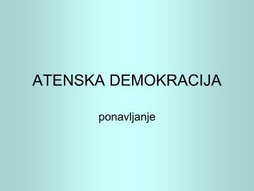 ATENSKA DEMOKRACIJA