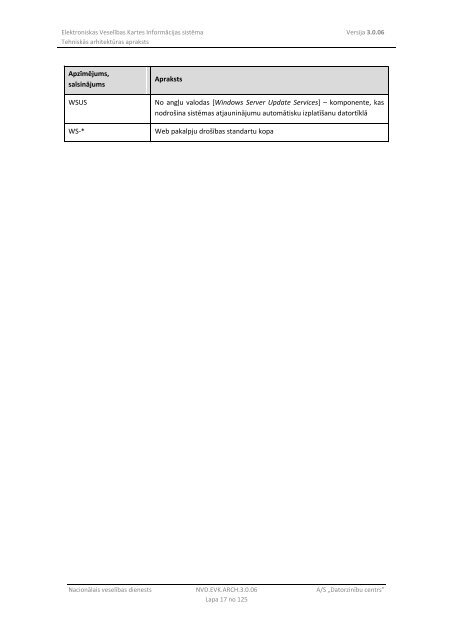 Elektroniskas VeselÄ«bas Kartes InformÄcijas sistÄma - NacionÄlais ...