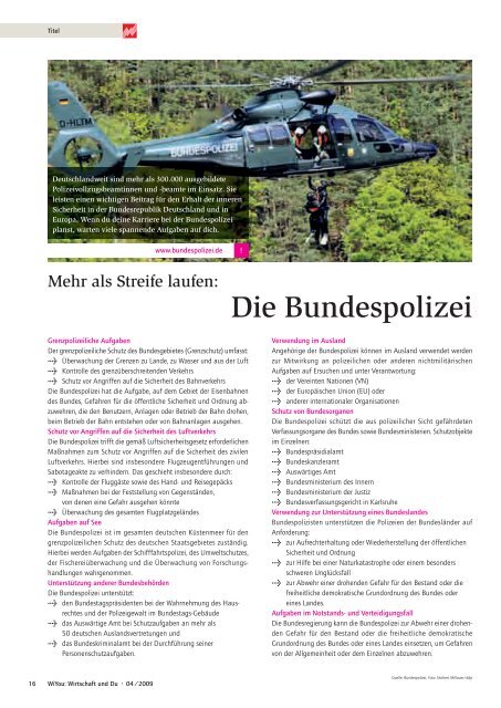 WiYou_2009-04_rz.qxd:Layout 1 - WiYou Thüringen - Ausbildung