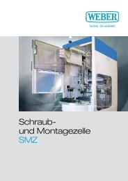 Schraub- und Montagezelle SMZ - Weber Schraubautomaten