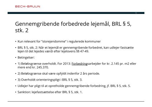 Lejeret - Bech-Bruun