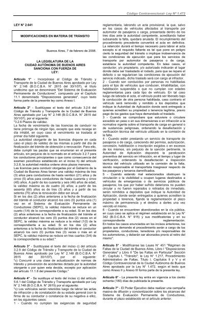 CÃ³digo Contravencional- Ley NÂº 1.472