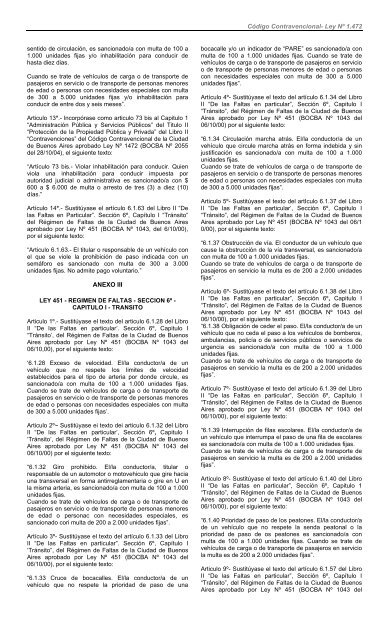 CÃ³digo Contravencional- Ley NÂº 1.472