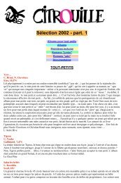 SÃ©lection 2002 - part. 1 - Citrouille