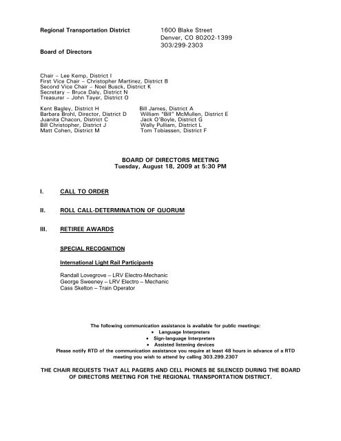 08.18.09 Board Meeting Agenda.pdf - RTD