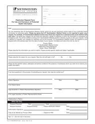 Restriction Request Form for Use and Disclosure ... - UT Southwestern