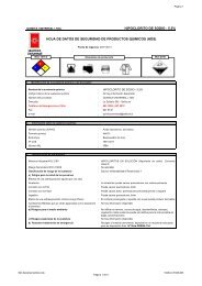 hipoclorito de sodio - Quimica Universal