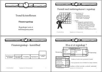 Trond Kristoffersen Finansregnskap - kurstilbud ... - Fagbokforlaget