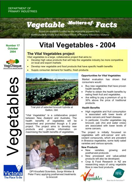 No.17 download pdf 152kb - Vegetable Growers Association of ...