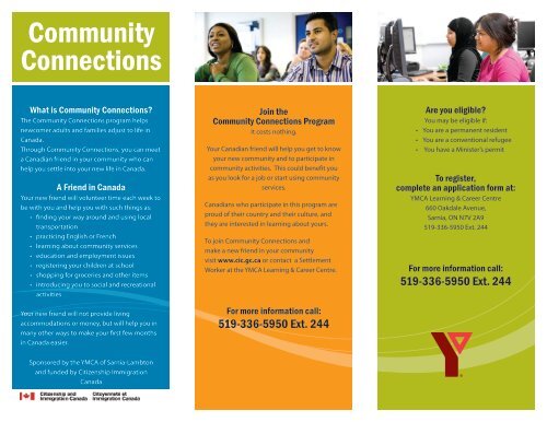 Community Connections brochure - YMCAs