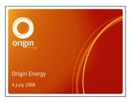 Presentation - Origin Energy