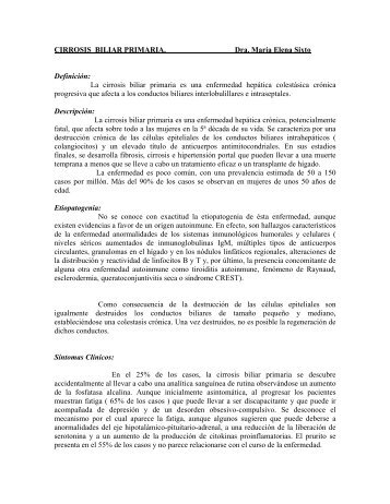 CIRROSIS BILIAR PRIMARIA - Asociación de Gastroenterología y ...