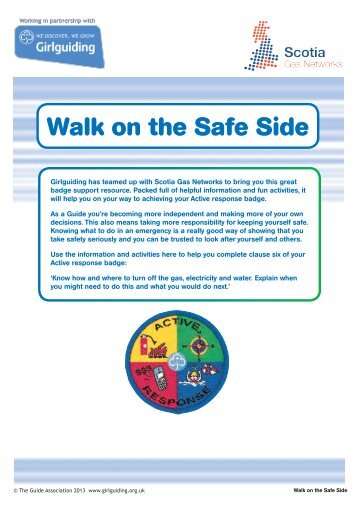 Walk on the Safe Side - Girlguiding UK