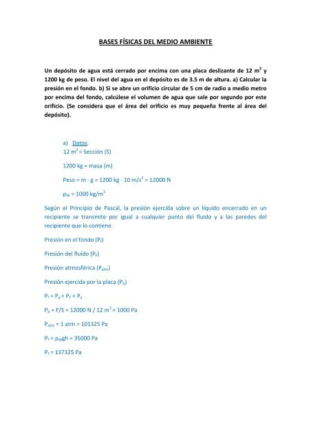 10. Una pieza grande de corcho pesa 0.285 N en aire. Supongamos ...