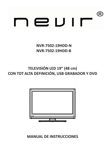 NVR-7502-19HDD-N NVR-7502-19HDD-B MANUAL DE ... - Nevir