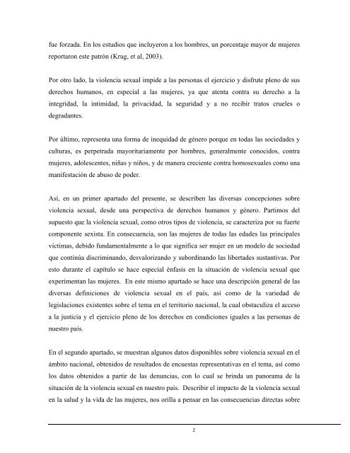Informe Nacional Sobre La Violencia Y La Salud En M xico 