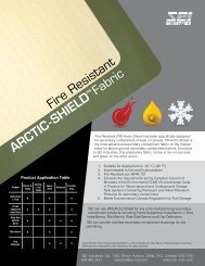 Fire Resistant Arctic-Shield Fabric Specification - SEI Industries Ltd.