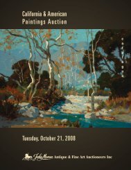 California & American Paintings Auction - California Art Auction