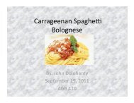 Carrageenan Spaghetti Bolognese. - International Algae Competition